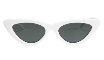 Le Specs X Adam Selman The Last Lolita White Cat Eye Sunglasses